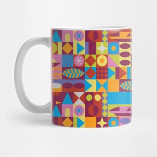 Retro Color Blocks Mug